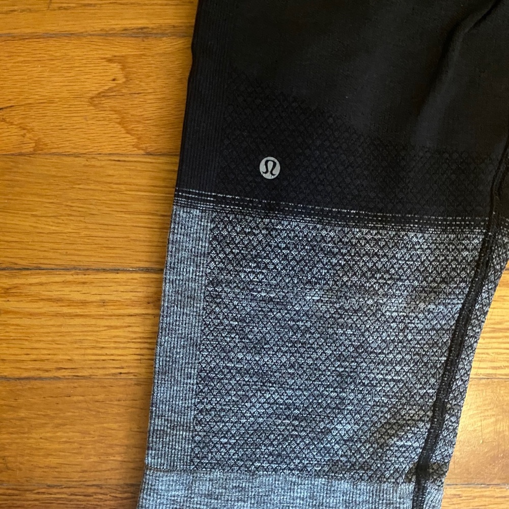 Lululemon Gray and Black Leggings